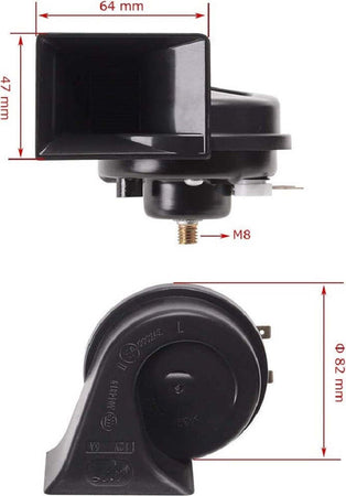 Kit 2 Pz Doppio Tono Clacson Corno Di Segnalazione Universale Auto Camion Moto Auto e Moto/Parti per auto/Styling auto e carrozzeria/Trombe auto Trade Shop italia - Napoli, Commerciovirtuoso.it