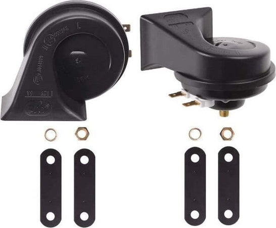 Kit-2-Pz-Doppio-Tono-Clacson-Corno-Di-Segnalazione-Universale-Auto-Camion-Moto