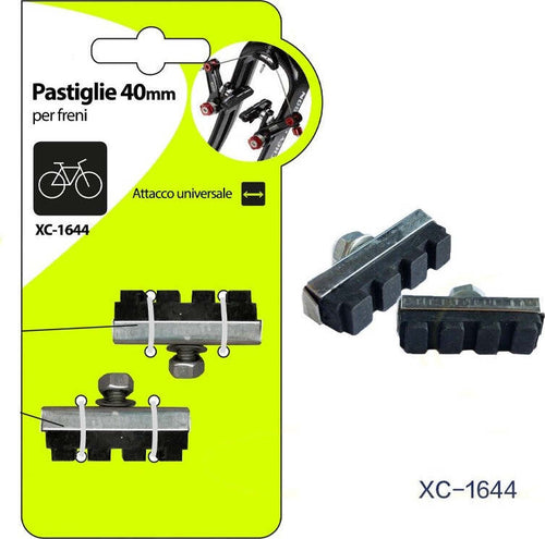 Kit 2 Pz Pastiglie Pattini Per Freni Bici Da 40mm Con Attacco Universale Xc-1644 Sport e tempo libero/Attività ricreative all'aperto/Ciclismo/Componenti e parti/Freni Trade Shop italia - Napoli, Commerciovirtuoso.it