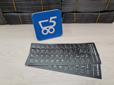 Kit 2 Sticker adesivi universali per tastiera in lingua Italiana IT universale per ricondizionare Dell Lenovo Hp Fujitsu Asus Acer