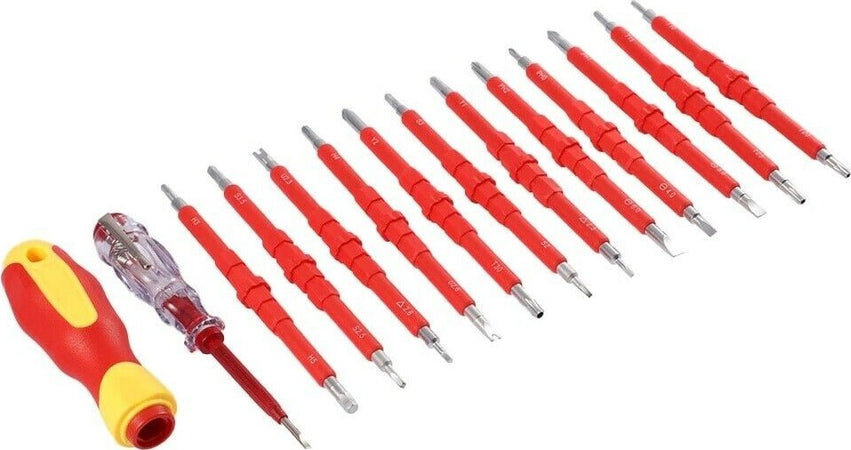 Kit 26 Pz Cacciaviti Giraviti Per Elettricista Modulari Con Cercafase A.3017 Casa, arredamento e bricolage > Bricolage e fai da te > Utensili Manuali > Cacciaviti Trade Shop italia - Napoli, Commerciovirtuoso.it