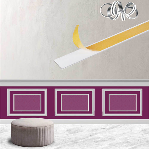 KIT 2mq di Boiserie Già tagliate Autoadesive in Polistrutturato pronte in 5min Mod. CARLA Fai da te/Prodotti per la costruzione/Materiali da costruzione/Pavimenti/Materiali per pavimenti/Battiscopa Eternal Parquet - Ariano Irpino, Commerciovirtuoso.it