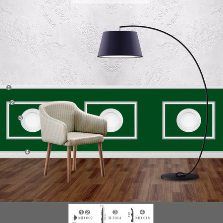 KIT 2mq di Boiserie Già tagliate Autoadesive in Polistrutturato pronte in 5min Mod. CLAUDIA Fai da te/Prodotti per la costruzione/Materiali da costruzione/Pavimenti/Materiali per pavimenti/Battiscopa Eternal Parquet - Ariano Irpino, Commerciovirtuoso.it