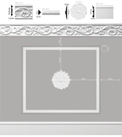 KIT 2mq di Boiserie Già tagliate Autoadesive in Polistrutturato pronte in 5min Mod. MILENA Fai da te/Prodotti per la costruzione/Materiali da costruzione/Pavimenti/Materiali per pavimenti/Battiscopa Eternal Parquet - Ariano Irpino, Commerciovirtuoso.it