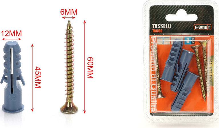 Kit-3-pcs-Tasselli-12x60mm-Con-Viti-6x60mm-A2Zworld