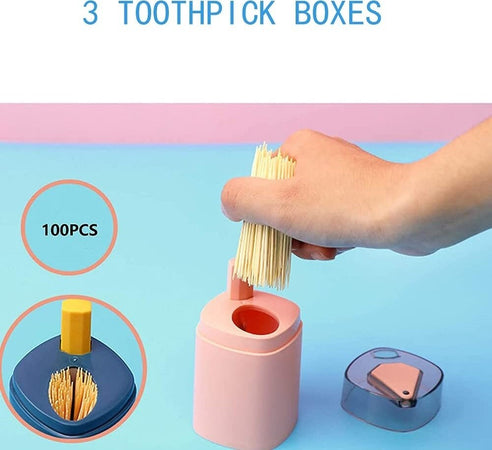 Kit 3 Pezzi Porta Stuzzicadenti Automatico Dispenser Pop-up Pulizia Denti Cucina Casa, arredamento e bricolage > Cucina > Accessori cucina Trade Shop italia - Napoli, Commerciovirtuoso.it