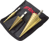 KIT 3 PUNTE FRESE CONICHE GRADINO 4-12 4-20 4-32 1/4 TITANIO TRAPANO AVVITATORE Fai da te/Utensili elettrici e a mano/Accessori per utensili elettrici/Accessori per la fresatura/Frese a candela/Frese coniche Trade Shop italia - Napoli, Commerciovirtuoso.it