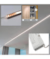 Kit 3 Pz Barra Led 36 W Profilo Alimentatore 12v Luce 4000k Interruttore Sensore