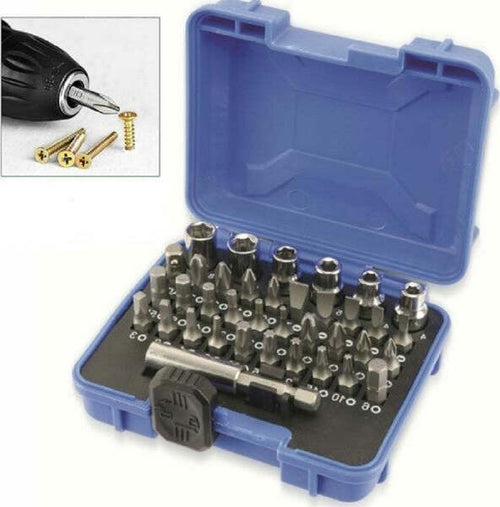 Kit-36-Inserti-Per-Trapano-Avvitatore-+-Adattatore-Punte-Taglio-Torx-Esagonali