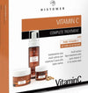 Kit 3x Prodotti Viso Histomer Vitamin C Complete Treatment 5 Azioni Stimola Nuove Fibre Di Collagene E Di Elastina, Illumina La Carnagione Cancella Macchie Della Pelle Kit Crema 3 Pz Ammorbidisce E Idrata