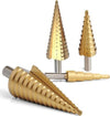 Kit-4-Frese-Da-4-A-39-Fresa-Conica-A-Scalini-Gradini-Trapano-Forare-Metallo-Tools