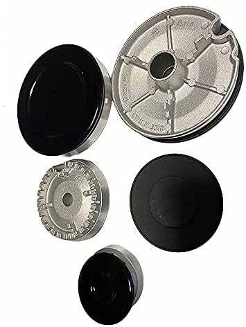 Kit 4 Fuochi Completo Bruciatori e Cappellotti