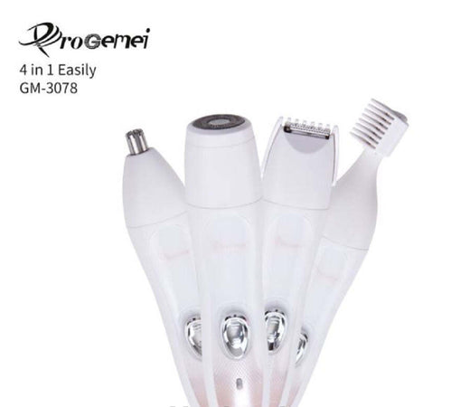 Kit-4-In-1-Rasoio-Rifinitore-Donna-Epilatore-Professionale-Ricaricabile-Gm-3078