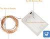 Kit 4 Pezzi Luci LED Colore Bianco Freddo con Filo di Rame Lunghezza 5 metri a Batteria 2 AA (batterie non incluse)