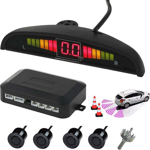 Kit 4 Sensore Di Parcheggio Con Display Led Auto Sensore Posteriore Allarme Nero Elettronica/Elettronica per veicoli/Elettronica per auto/Park Assist Trade Shop italia - Napoli, Commerciovirtuoso.it