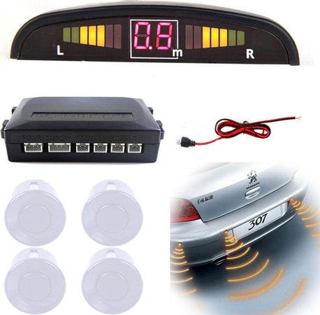 KIT 4 SENSORI DI PARCHEGGIO AUTO SUV DISPLAY LED CICALINO SUONO BIANCHI Elettronica/Elettronica per veicoli/Elettronica per auto/Park Assist Trade Shop italia - Napoli, Commerciovirtuoso.it