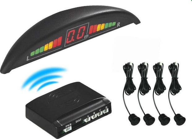 KIT 4 SENSORI DI PARCHEGGIO CON MINI DISPLAY LED WIRELESS SUONO FRESA NERI Elettronica/Elettronica per veicoli/Elettronica per auto/Park Assist Trade Shop italia - Napoli, Commerciovirtuoso.it