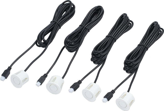 Kit 4 Sensori Parcheggio Per Auto Retromarcia Posteriori Bianchi Con Led Display Elettronica/Elettronica per veicoli/Elettronica per auto/Park Assist Trade Shop italia - Napoli, Commerciovirtuoso.it