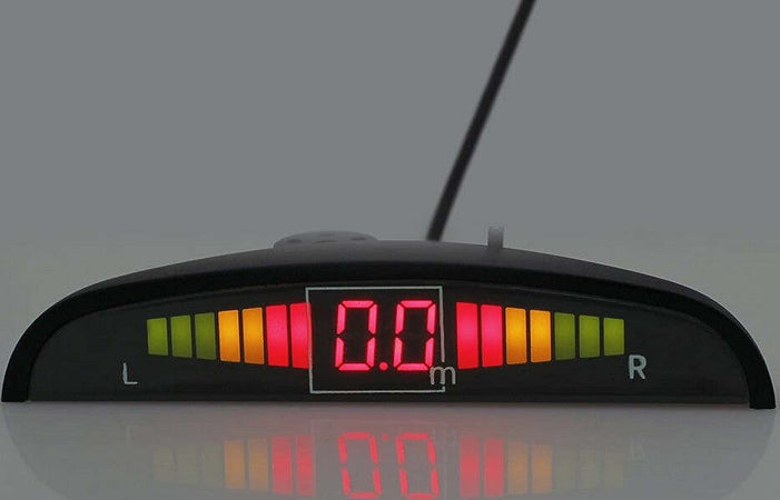 Kit 4 Sensori Parcheggio Per Auto Retromarcia Posteriori Bianchi Con Led Display Elettronica/Elettronica per veicoli/Elettronica per auto/Park Assist Trade Shop italia - Napoli, Commerciovirtuoso.it