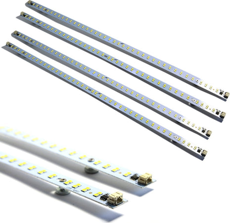 KIT 4 STRISCIE LED 51CM 8W BARRA RIGIDA 48 LED SMD 5630 ALLUMINIO LUCE BIANCA Illuminazione/Strisce LED Trade Shop italia - Napoli, Commerciovirtuoso.it