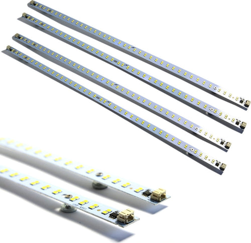 KIT 4 STRISCIE LED 51CM 8W BARRA RIGIDA 48 LED SMD 5630 ALLUMINIO LUCE BIANCA Illuminazione/Strisce LED Trade Shop italia - Napoli, Commerciovirtuoso.it