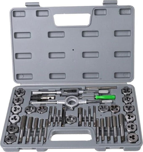 Kit-40-Filiere-Machi-E-Femmina-Per-Filettatura-Filiera-In-Valigetta-Tools