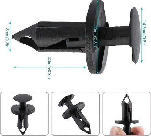 Kit 40pz Clip Di Fissaggio Automatico Rivetto In Plastica Per Paraurti Auto Nero Auto e Moto/Parti per auto/Allestimenti interni/Dadi e bulloni Trade Shop italia - Napoli, Commerciovirtuoso.it