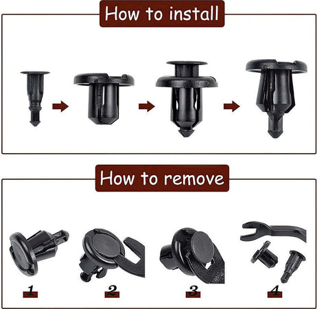 Kit 40pz Clip Di Fissaggio Automatico Rivetto In Plastica Per Paraurti Auto Nero Auto e Moto/Parti per auto/Allestimenti interni/Dadi e bulloni Trade Shop italia - Napoli, Commerciovirtuoso.it