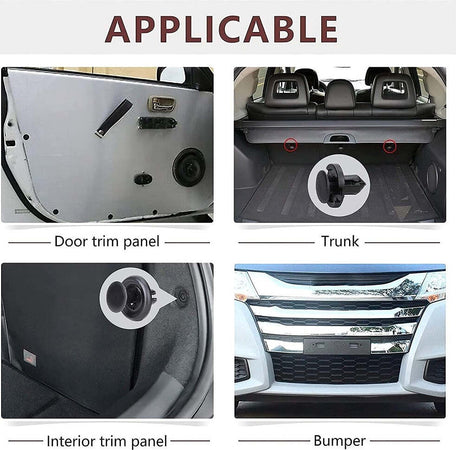 Kit 40pz Clip Di Fissaggio Automatico Rivetto In Plastica Per Paraurti Auto Nero Auto e Moto/Parti per auto/Allestimenti interni/Dadi e bulloni Trade Shop italia - Napoli, Commerciovirtuoso.it
