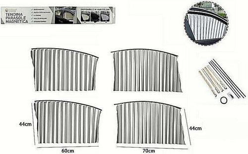 Kit 4pz Tenda Tendina Parasole Proteggi Sole Raggi Uv Magnetica Auto Grigi 70170 Auto e Moto > Auto > Accessori Auto Trade Shop italia - Napoli, Commerciovirtuoso.it