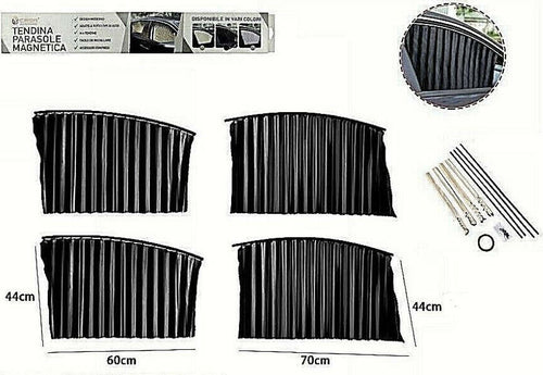 Kit 4pz Tenda Tendina Parasole Proteggi Sole Raggi Uv Magnetica Auto Nera 70168 Auto e Moto > Auto > Accessori Auto Trade Shop italia - Napoli, Commerciovirtuoso.it