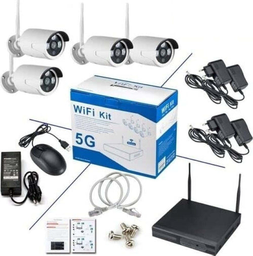 KIT-5G-VIDEOSORVEGLIANZA-4-TELECAMERE-WIRELESS-FULL-HD-WIFI-REMOTO-IP-LAN-NVR
