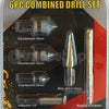Kit-6-Punte-Frese-Conica-Allargafori-Per-Trapano-Avvitatore-Scalino-Filettante