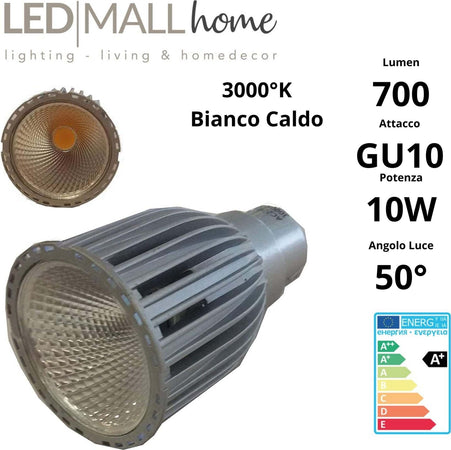 kit 6 pz faretto 10w led gu10 bianco caldo 3000k Illuminazione/Lampadine/Lampadine a LED Led Mall Home - Napoli, Commerciovirtuoso.it
