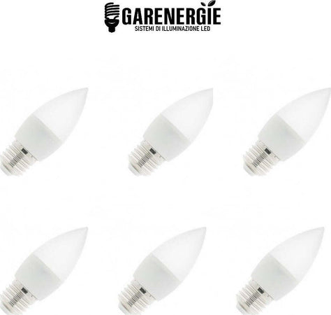 kit 6 pz lampadina led e27 c37 5w bianco freddo 6500k Illuminazione/Lampadine/Lampadine a LED Led Mall Home - Napoli, Commerciovirtuoso.it