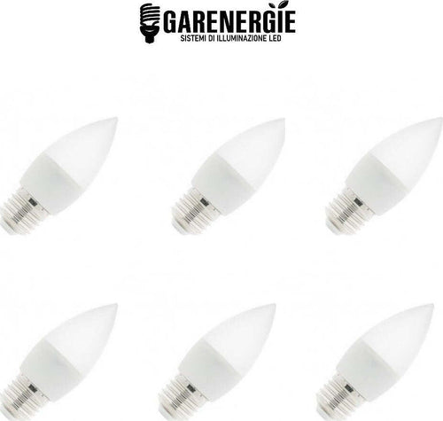 kit 6 pz lampadina led e27 c37 5w bianco freddo 6500k Illuminazione/Lampadine/Lampadine a LED Led Mall Home - Napoli, Commerciovirtuoso.it
