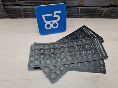 Kit 6 Sticker adesivi universali per tastiera in lingua Italiana IT universale per ricondizionare Dell Lenovo Hp Fujitsu Asus Acer