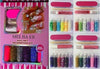 Kit-6pz-Decorazioni-Unghie+lima+colla+spingicuticole-Glitter-Polverina-Strass-Nail-Art