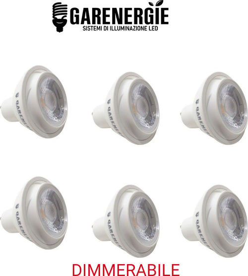 kit 6pz faretto led dimmerabile led 5w gu10 bianco caldo 3000k Illuminazione/Lampadine/Lampadine a LED Led Mall Home - Napoli, Commerciovirtuoso.it