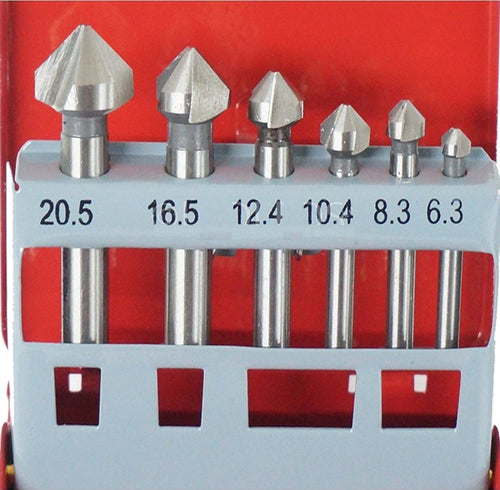 KIT 6PZ FRESE SVASATORI PER TORNIO TRAPANO COLONNA SVASARE SVASATORE SVASATO Fai da te/Utensili elettrici e a mano/Accessori per utensili elettrici/Set punte per trapani Trade Shop italia - Napoli, Commerciovirtuoso.it