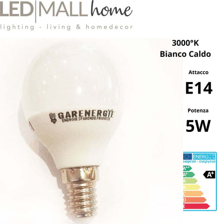 kit 6pz lampada led mini globo g45 5w e14 luce calda 3000k Illuminazione/Lampadine/Lampadine a LED Led Mall Home - Napoli, Commerciovirtuoso.it