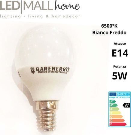 kit 6pz lampada led mini globo g45 5w e14 luce fredda 6000k Illuminazione/Lampadine/Lampadine a LED Led Mall Home - Napoli, Commerciovirtuoso.it