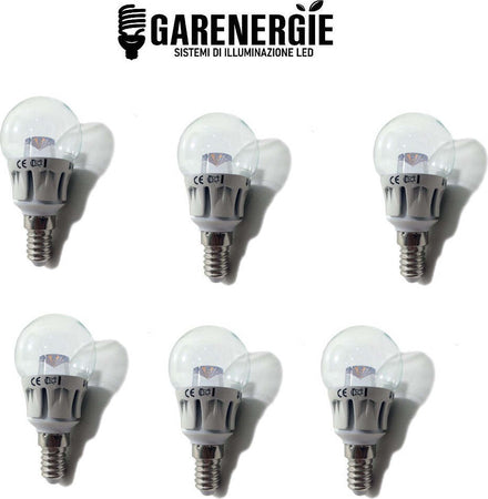 kit 6pz lampada pallina mini globo led g45 5w e14 luce calda 3000k Illuminazione/Lampadine/Lampadine a LED Led Mall Home - Napoli, Commerciovirtuoso.it