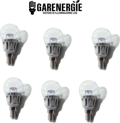 kit 6pz lampada pallina mini globo led g45 5w e14 luce calda 3000k Illuminazione/Lampadine/Lampadine a LED Led Mall Home - Napoli, Commerciovirtuoso.it
