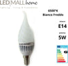 kit 6pz lampada soffio di vento led 5w e14 vetro bianco freddo 6500k Illuminazione/Lampadine/Lampadine a LED Led Mall Home - Napoli, Commerciovirtuoso.it