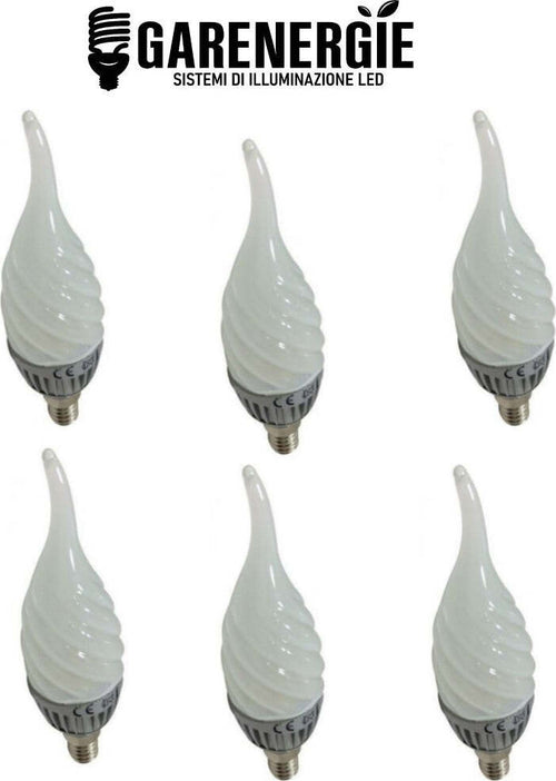 kit 6pz lampadina candela soffio di vento led 5w e14 bianco freddo 6500k Illuminazione/Lampadine/Lampadine a LED Led Mall Home - Napoli, Commerciovirtuoso.it