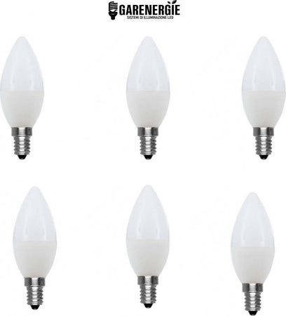 kit 6pz lampadina oliva candela led 5w e14 3000k bianco caldo Illuminazione/Lampadine/Lampadine a LED Led Mall Home - Napoli, Commerciovirtuoso.it