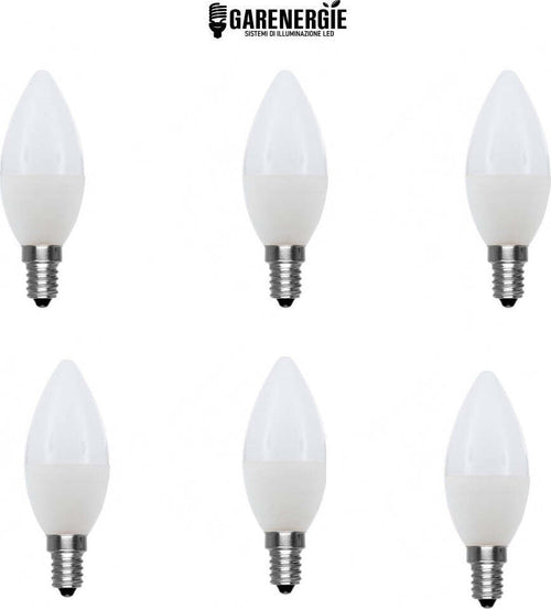 kit 6pz lampadina oliva candela led 5w e14 6000k bianco freddo Illuminazione/Lampadine/Lampadine a LED Led Mall Home - Napoli, Commerciovirtuoso.it