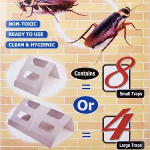 Kit 8 Trappola Per Scarafaggi Blatte Insetti Con Colla Adesiva Super Potente Repellenti per animali Trade Shop italia - Napoli, Commerciovirtuoso.it