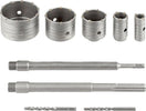 Kit-9-Frese-Carotatrici-Fresa-Muro-30-40-65-80-100-Mm-Asta-Sds-Max-Sds-Plus-Gloriashoponline